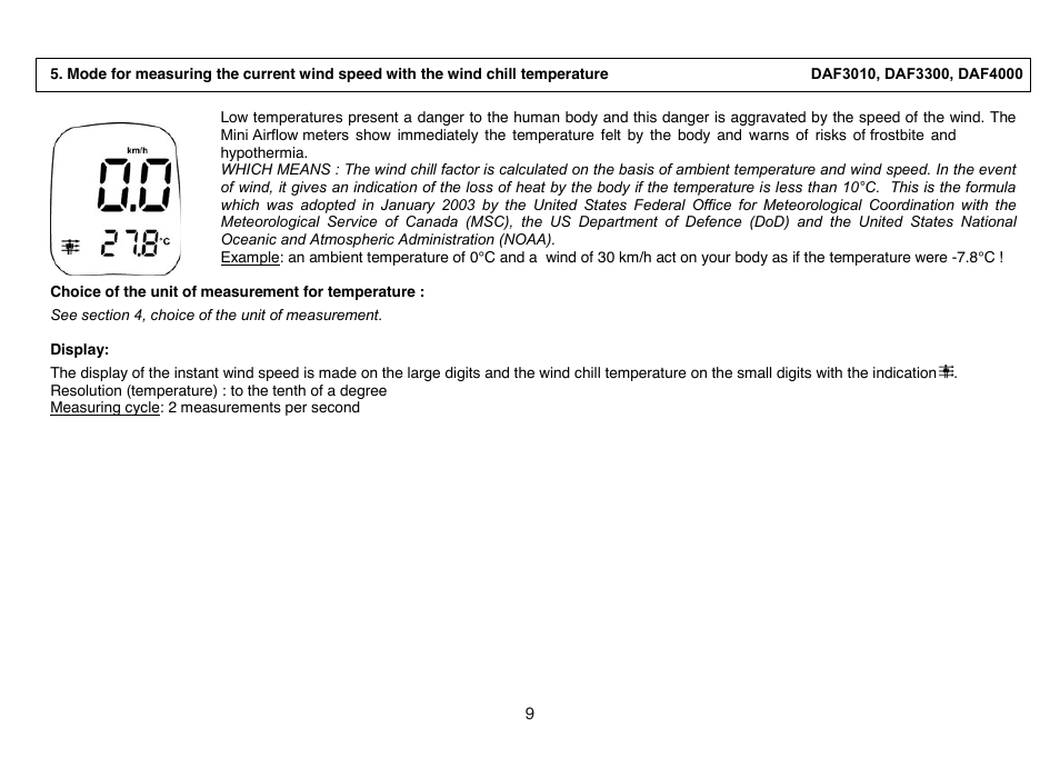 General Tools and Instruments DAF4000 User Manual | Page 9 / 40