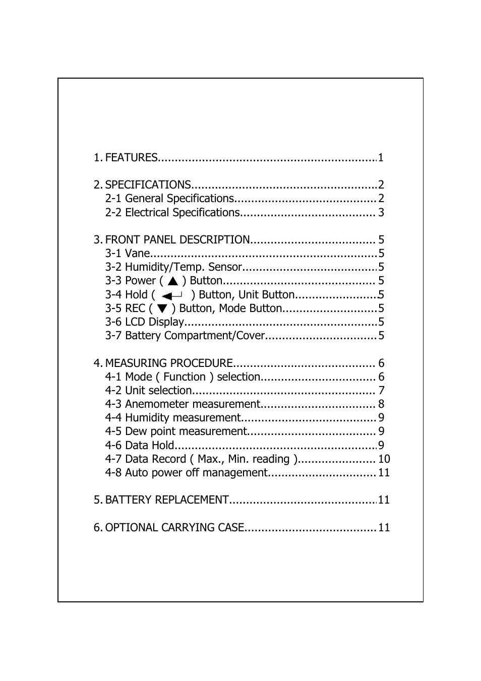 General Tools and Instruments DAF4223 User Manual | Page 2 / 13