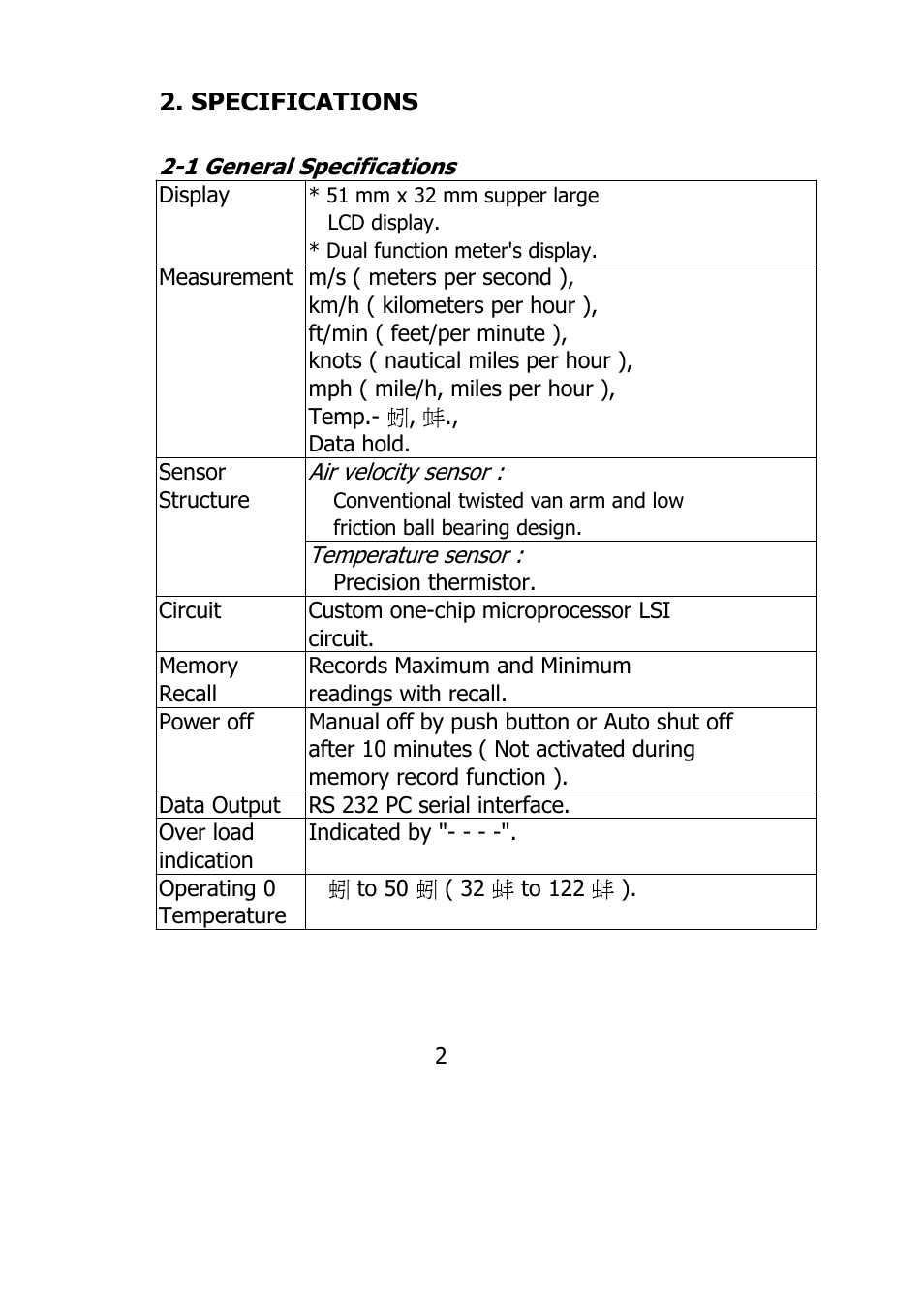 General Tools and Instruments DAF80PW User Manual | Page 4 / 10