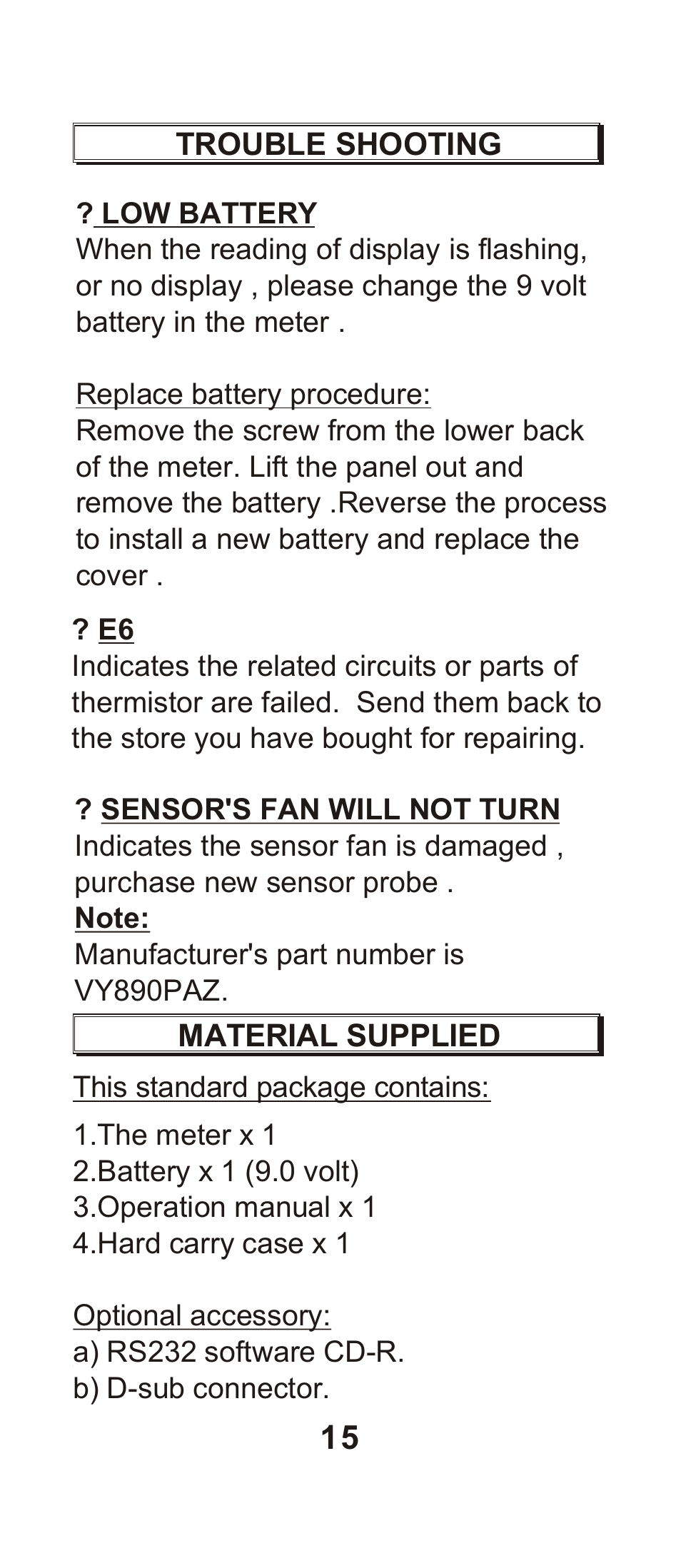 General Tools and Instruments DCFM8901 User Manual | Page 16 / 19