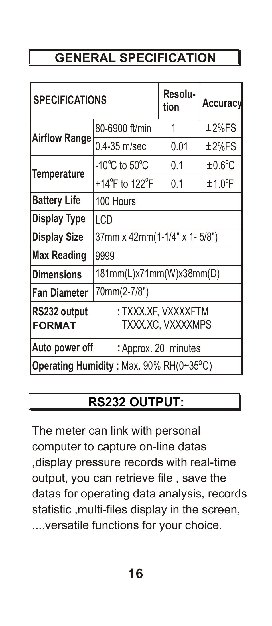 General Tools and Instruments DCFM8901 User Manual | Page 17 / 19