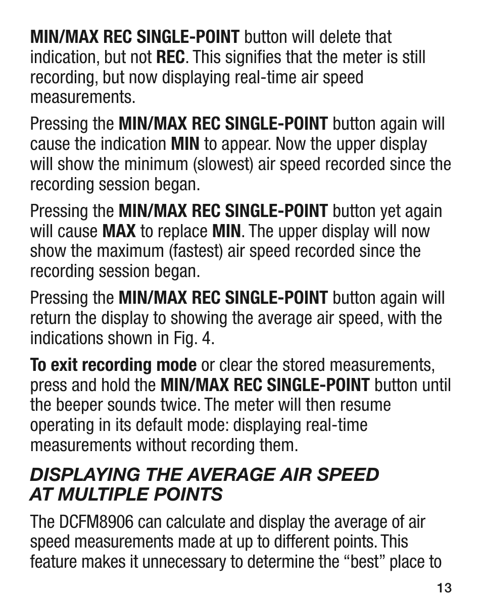 General Tools and Instruments DCFM8906 v.1 User Manual | Page 13 / 28