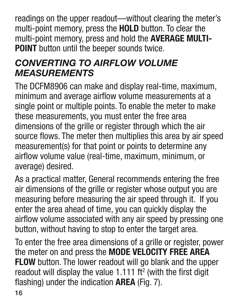 General Tools and Instruments DCFM8906 v.1 User Manual | Page 16 / 28