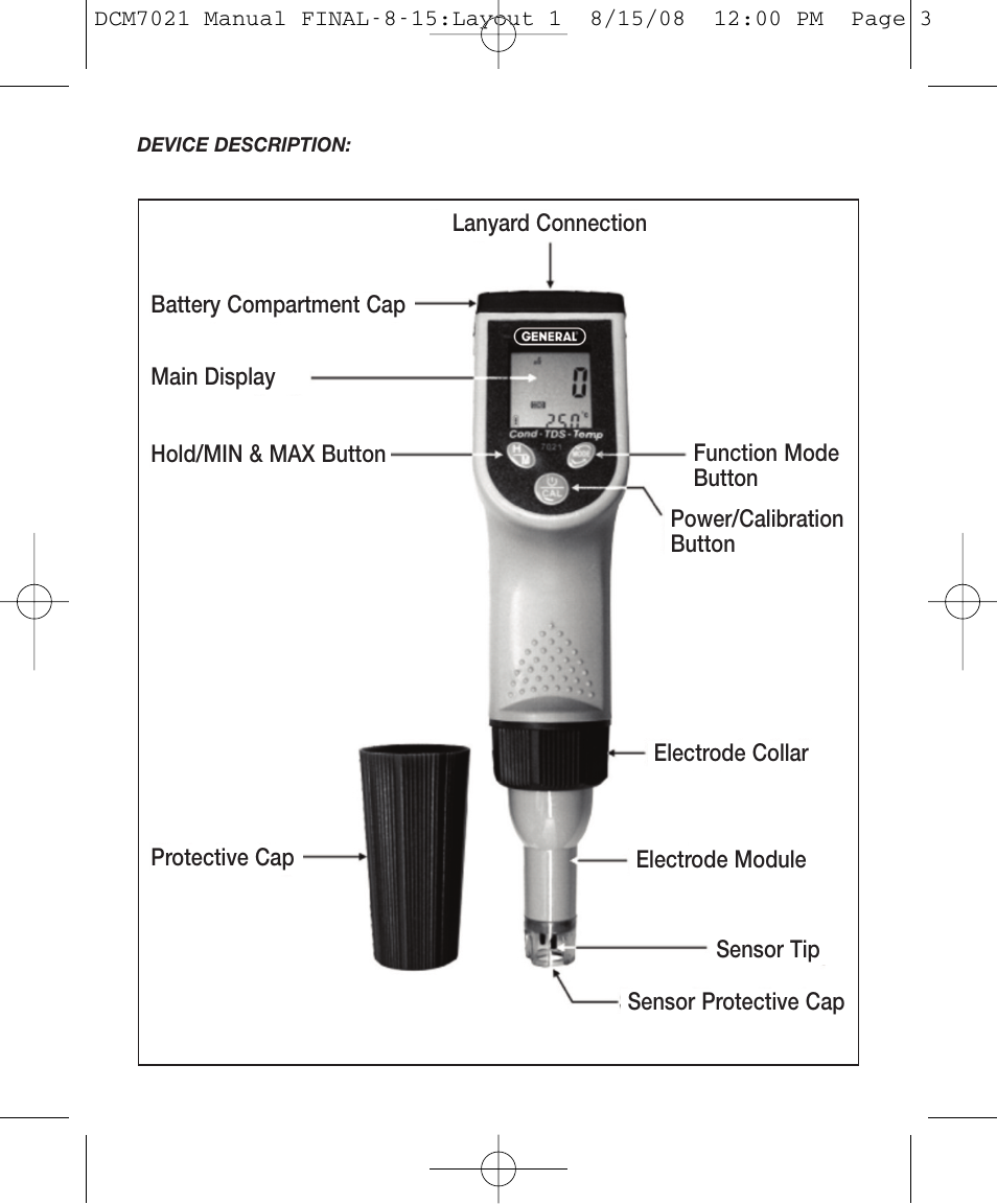 General Tools and Instruments DCM7021 User Manual | Page 3 / 8