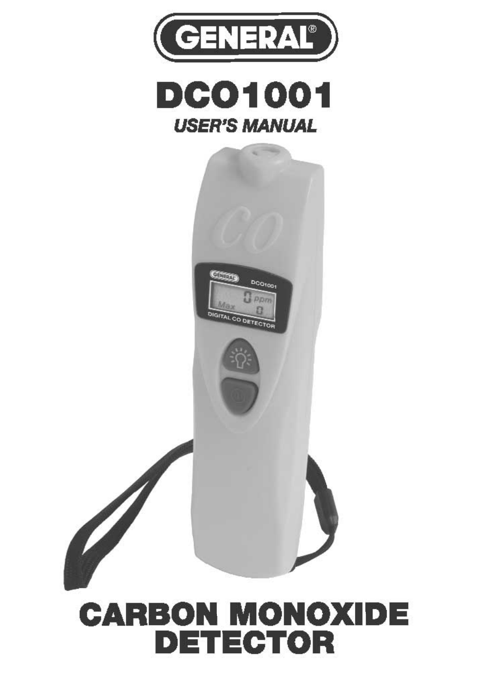 General Tools and Instruments DCO1001 User Manual | 5 pages