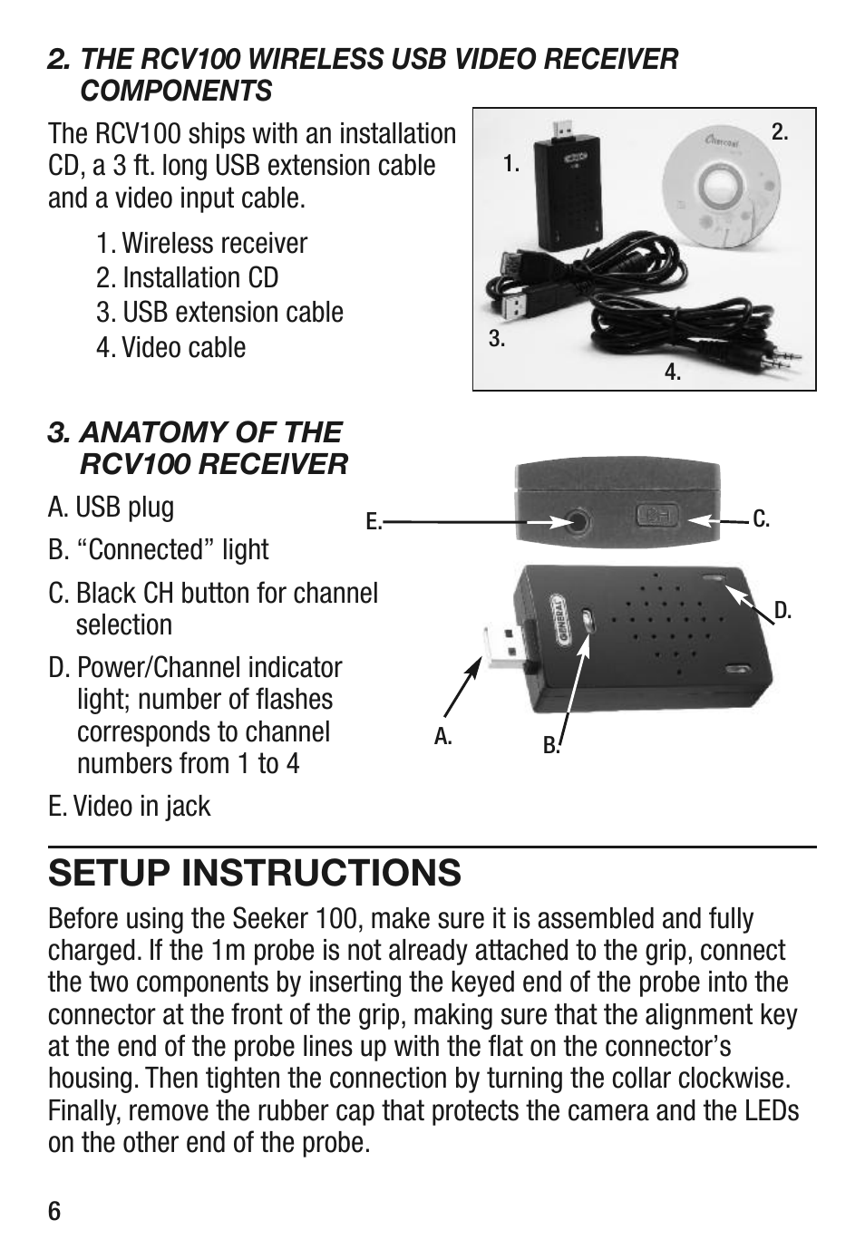 Setup instructions | General Tools and Instruments DCS100 User Manual | Page 6 / 20