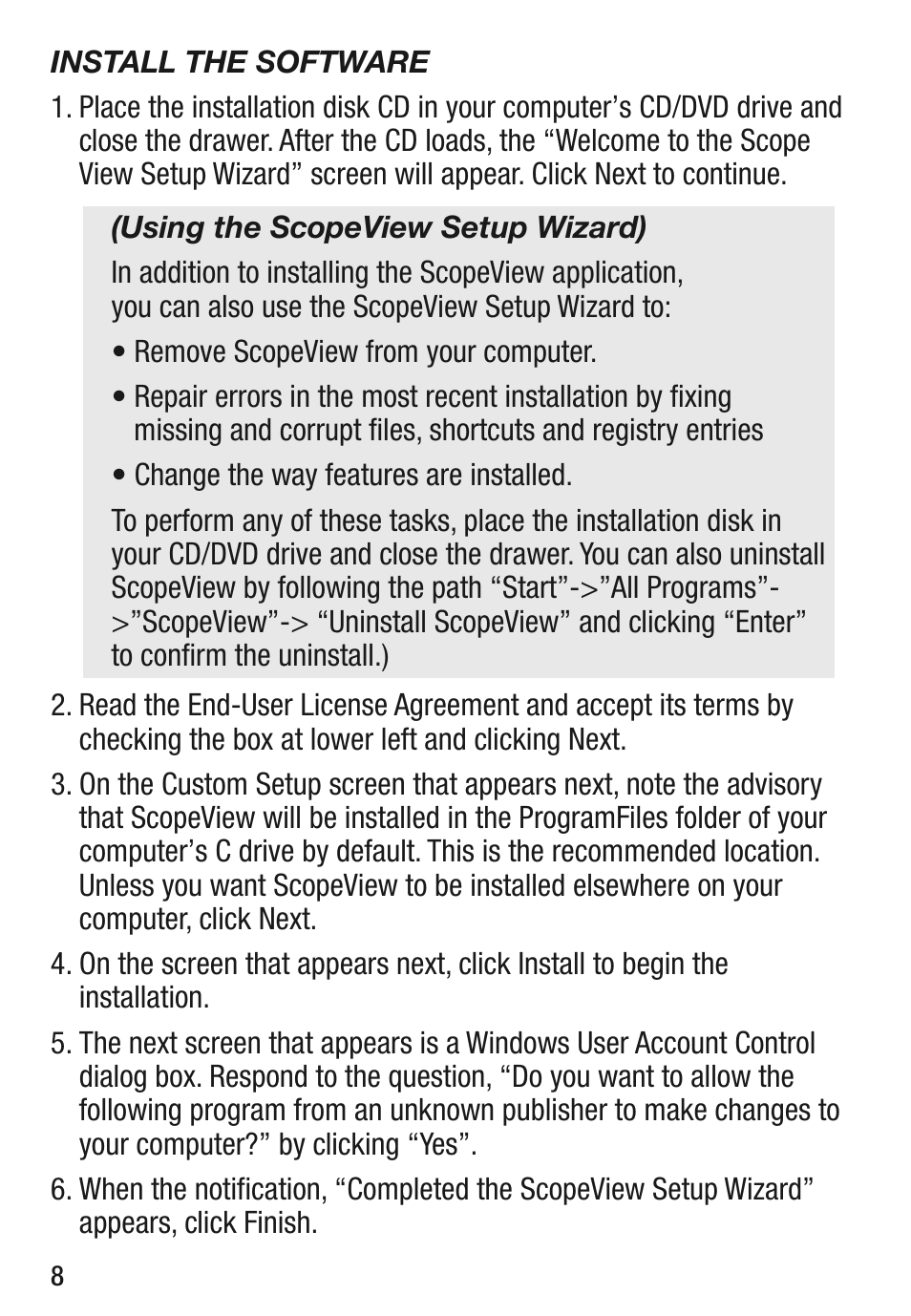 General Tools and Instruments DCS100 User Manual | Page 8 / 20