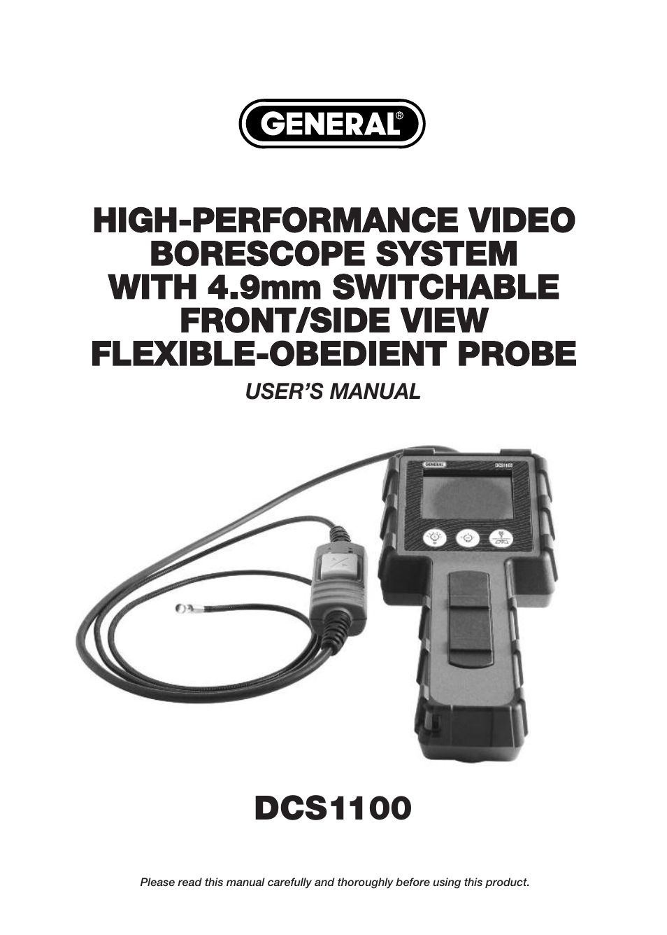 General Tools and Instruments DCS1100 User Manual | 12 pages