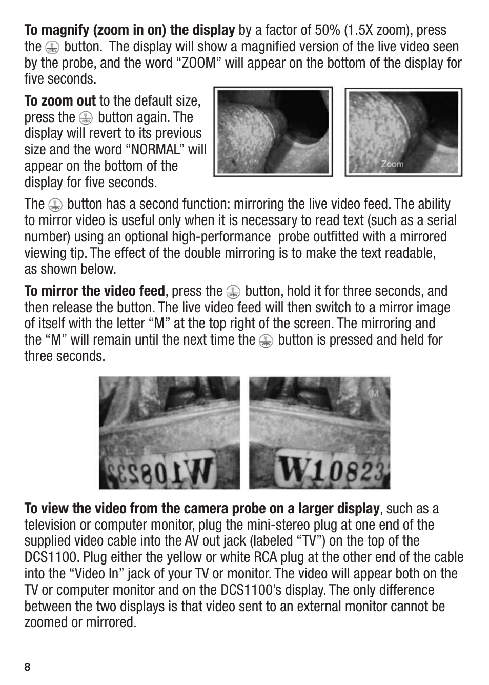 General Tools and Instruments DCS1100 User Manual | Page 8 / 12