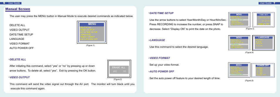 Manual screen, Manual | General Tools and Instruments DCS1500 User Manual | Page 4 / 11