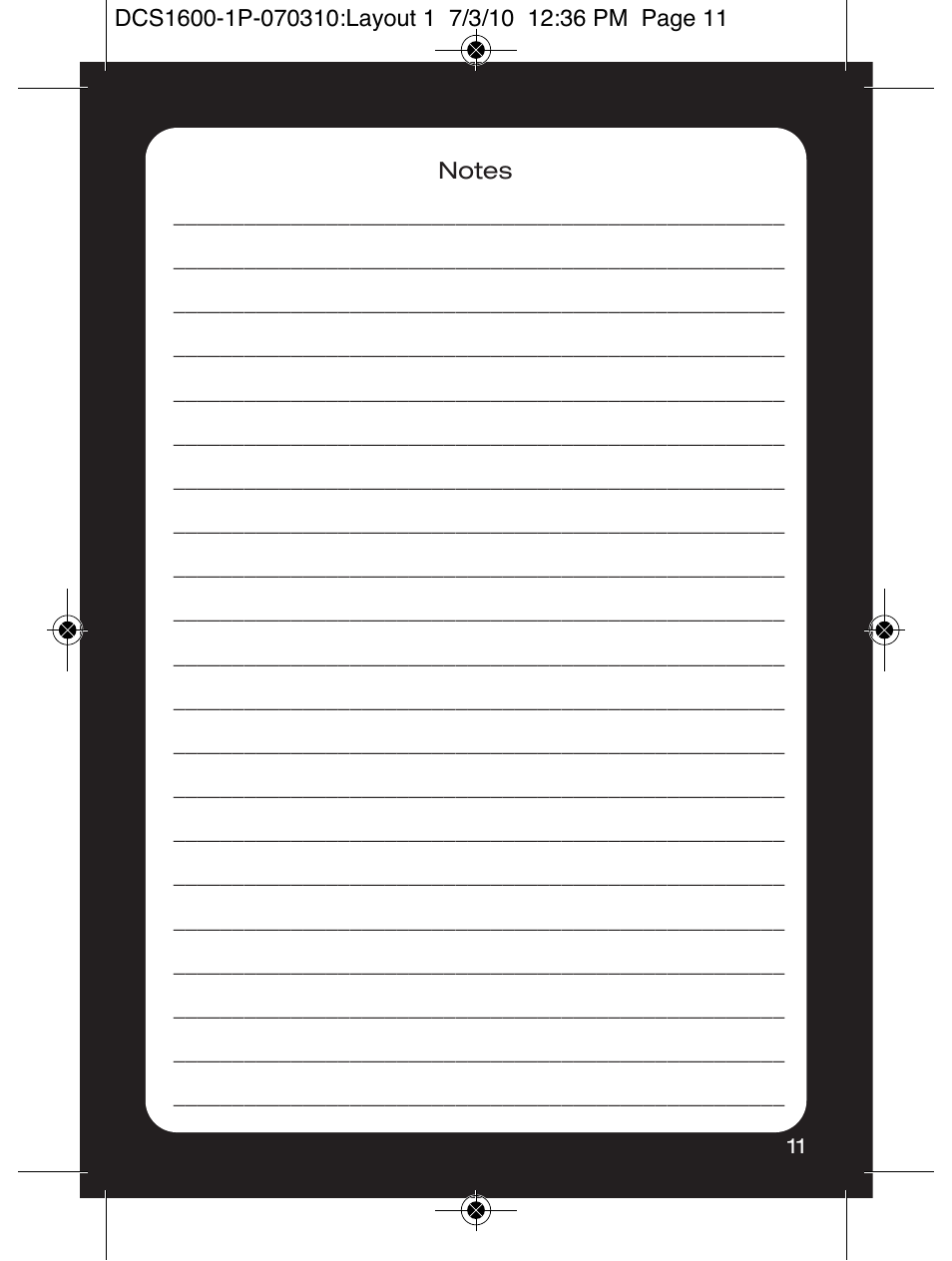 General Tools and Instruments DCS1600ART User Manual | Page 11 / 12