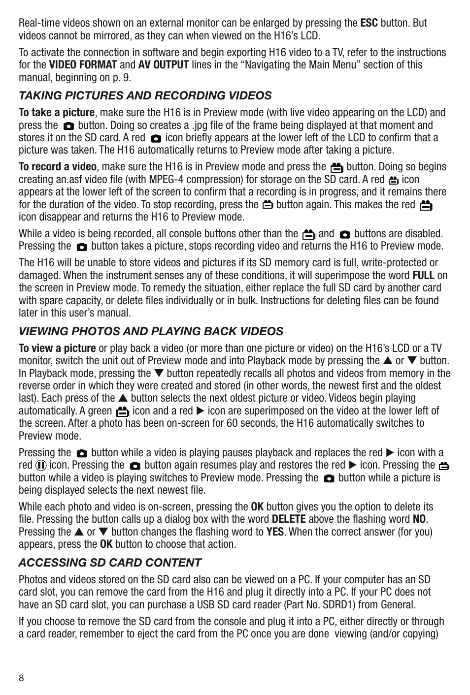 General Tools and Instruments DCS1600 User Manual | Page 8 / 16