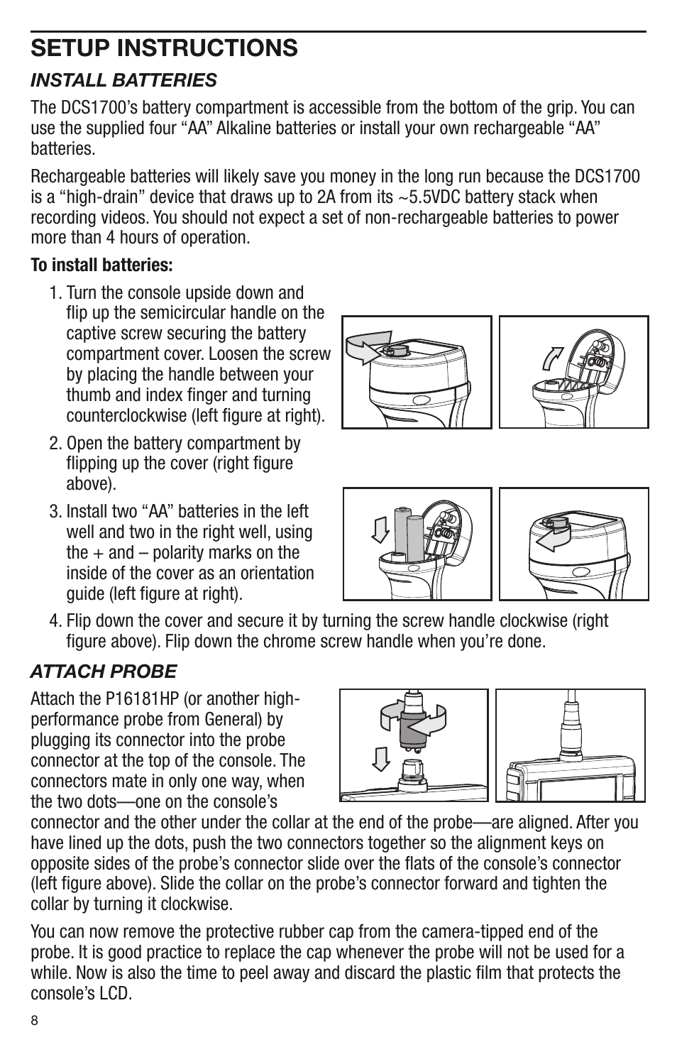 Setup instructions | General Tools and Instruments DCS1700 v.1 User Manual | Page 8 / 28