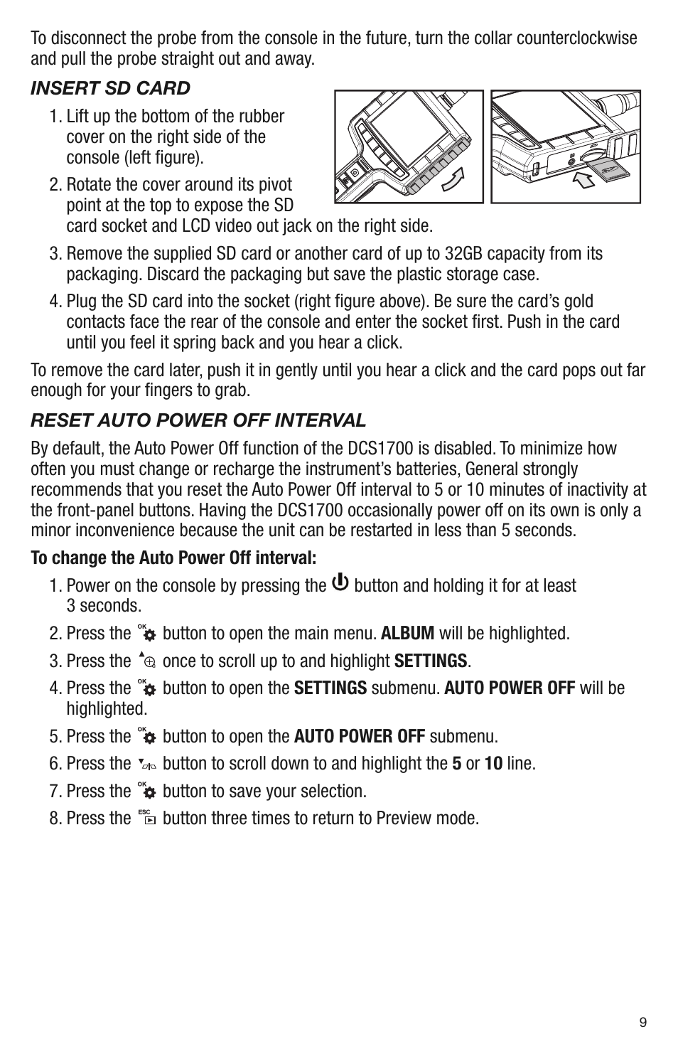 General Tools and Instruments DCS1700 v.1 User Manual | Page 9 / 28
