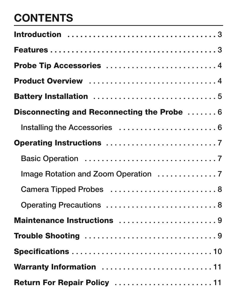 General Tools and Instruments DCS300/DCS300-09/DCS355 User Manual | Page 2 / 12