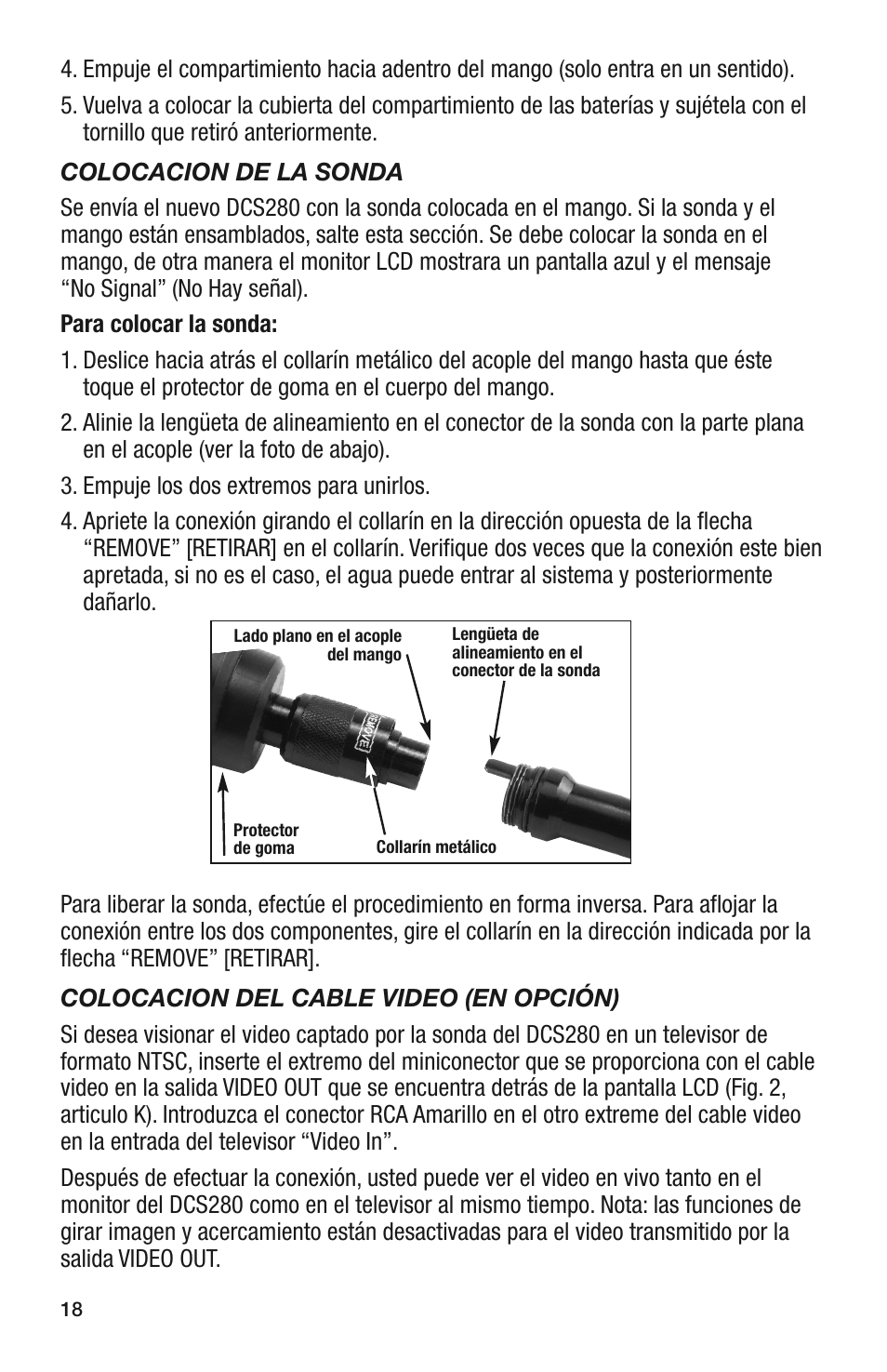 General Tools and Instruments DCS280 User Manual | Page 18 / 36