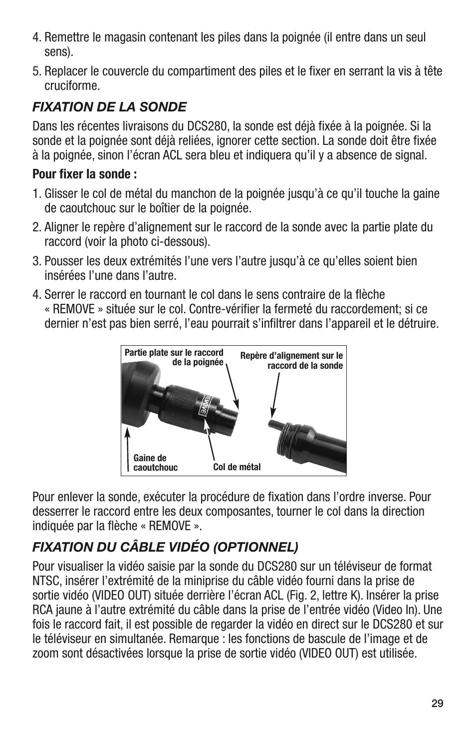 General Tools and Instruments DCS280 User Manual | Page 29 / 36