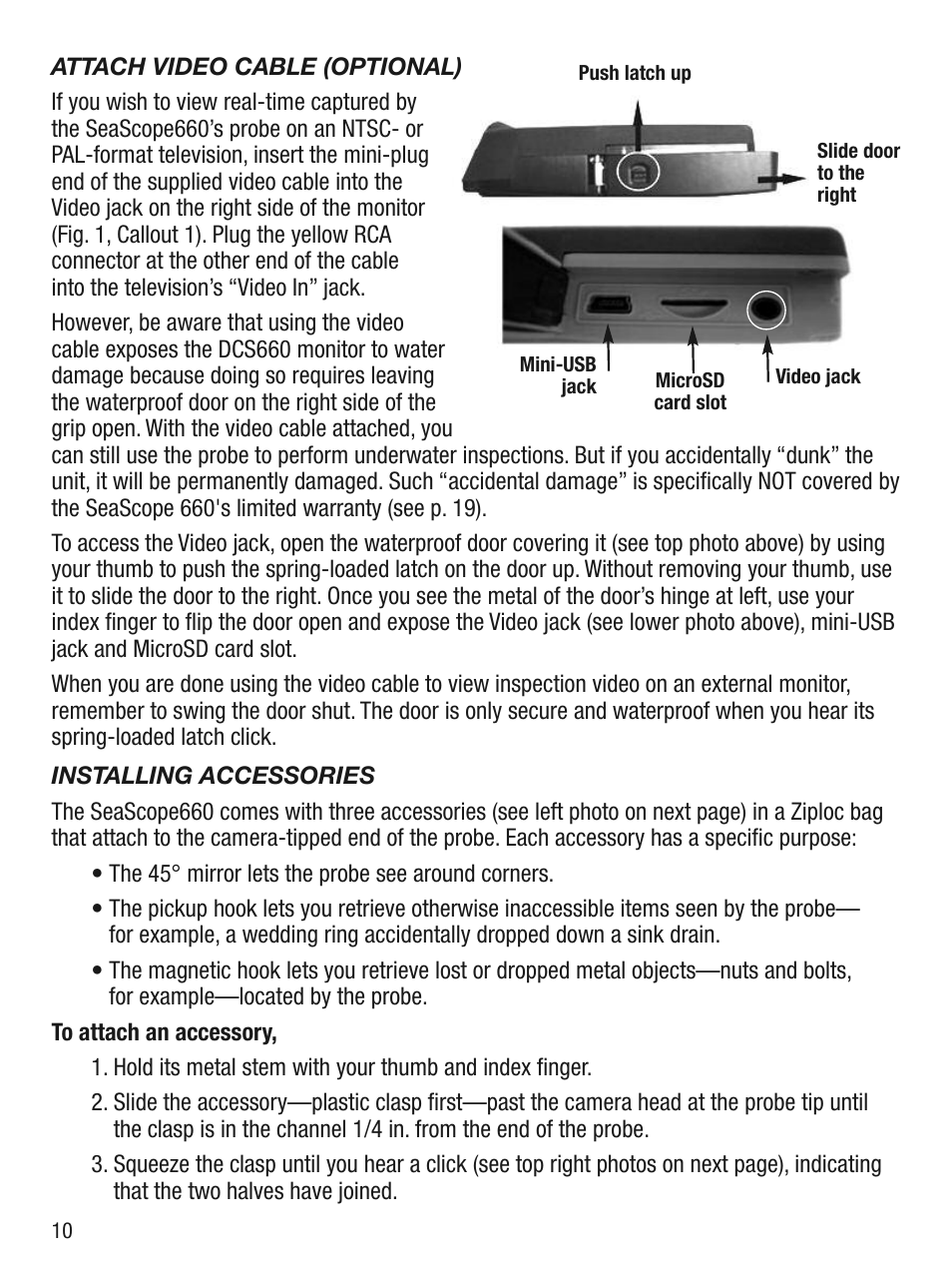 General Tools and Instruments DCS660 User Manual | Page 10 / 20