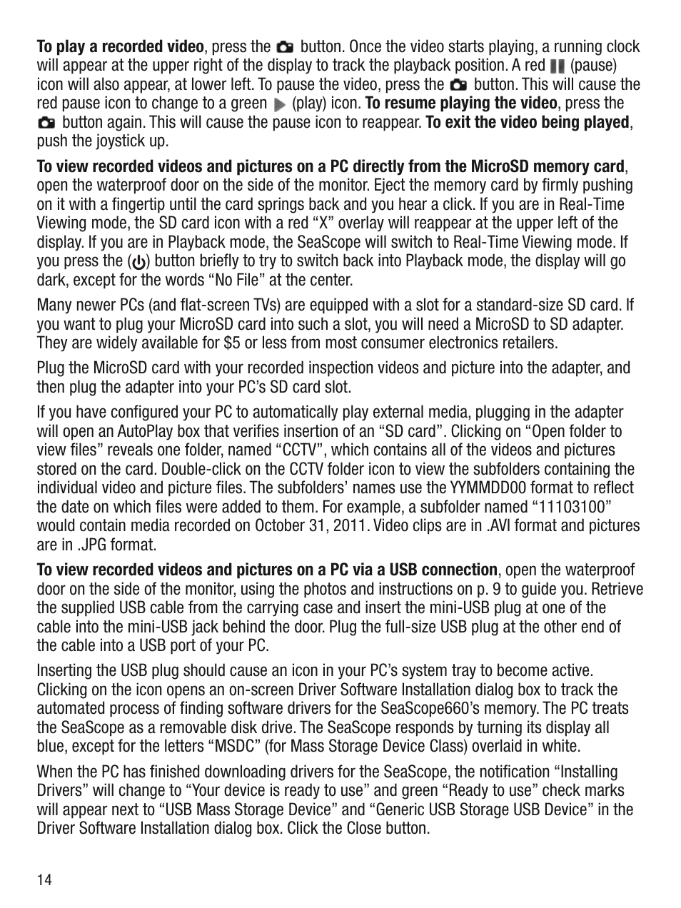 General Tools and Instruments DCS660 User Manual | Page 14 / 20