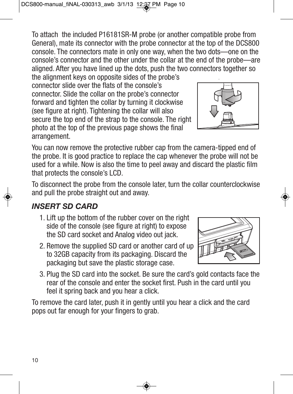 General Tools and Instruments DCS800 User Manual | Page 10 / 28