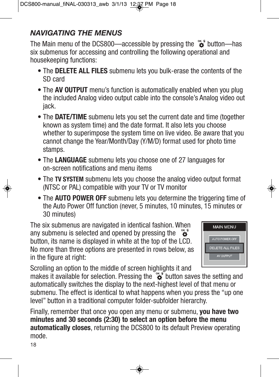 General Tools and Instruments DCS800 User Manual | Page 18 / 28