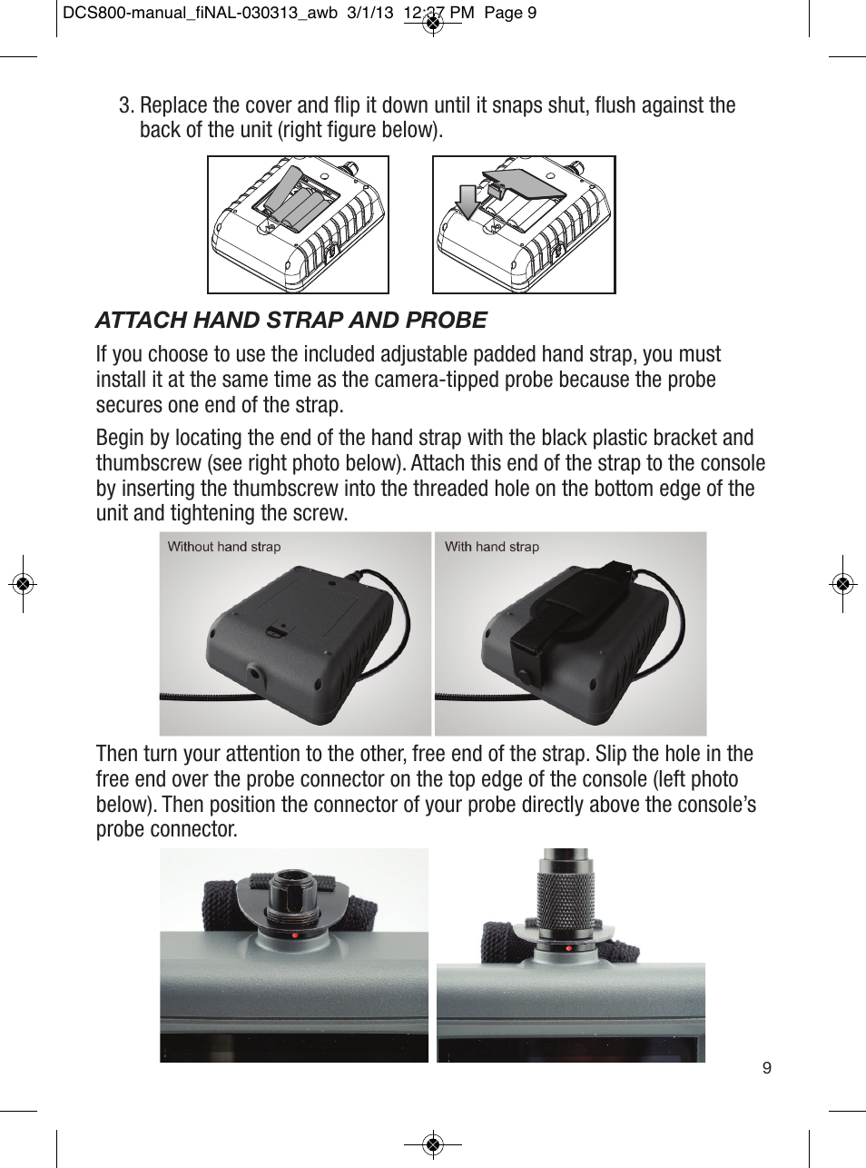 General Tools and Instruments DCS800 User Manual | Page 9 / 28