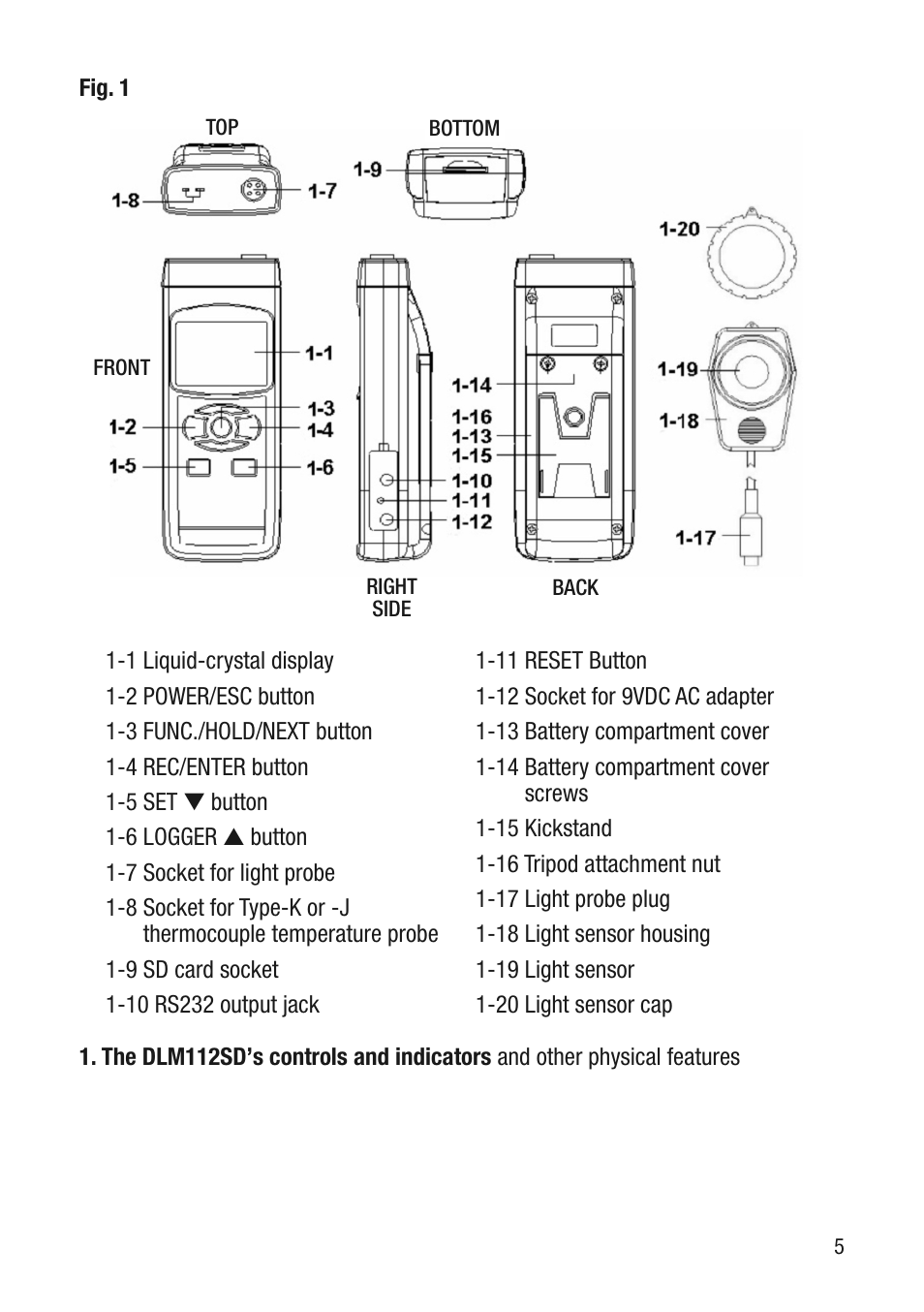 General Tools and Instruments DLM112SD User Manual | Page 5 / 16