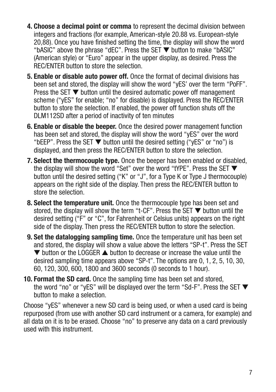 General Tools and Instruments DLM112SD User Manual | Page 7 / 16