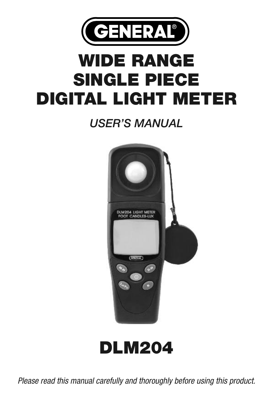 General Tools and Instruments DLM204 User Manual | 12 pages