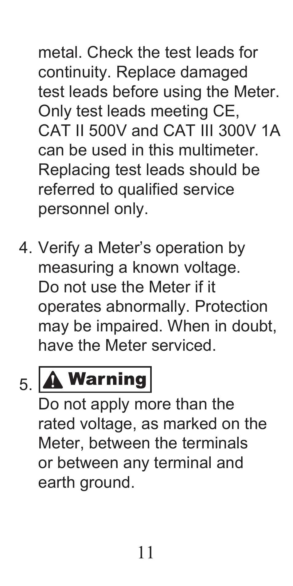 General Tools and Instruments DMM333 User Manual | Page 11 / 28