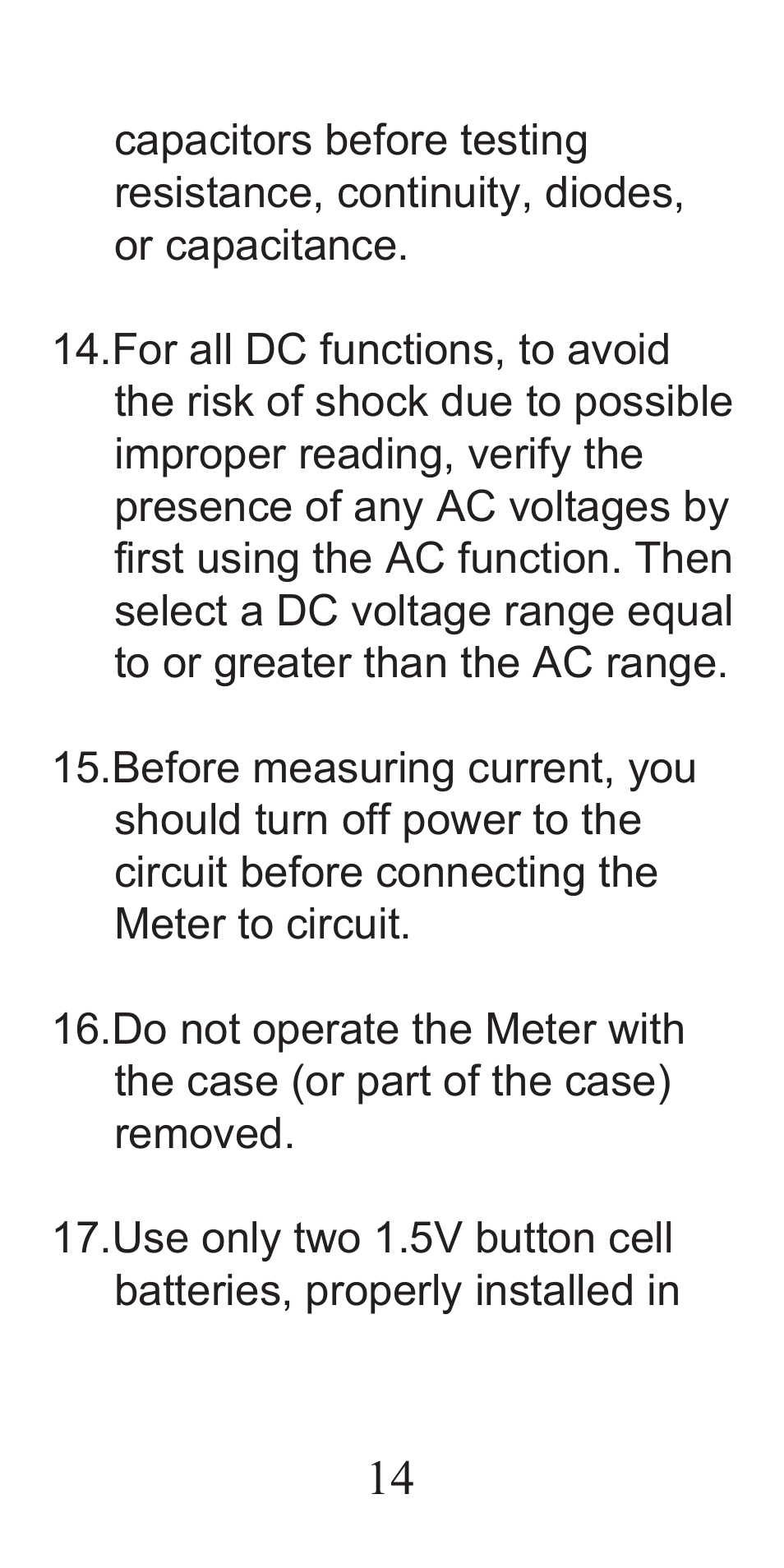 General Tools and Instruments DMM333 User Manual | Page 14 / 28
