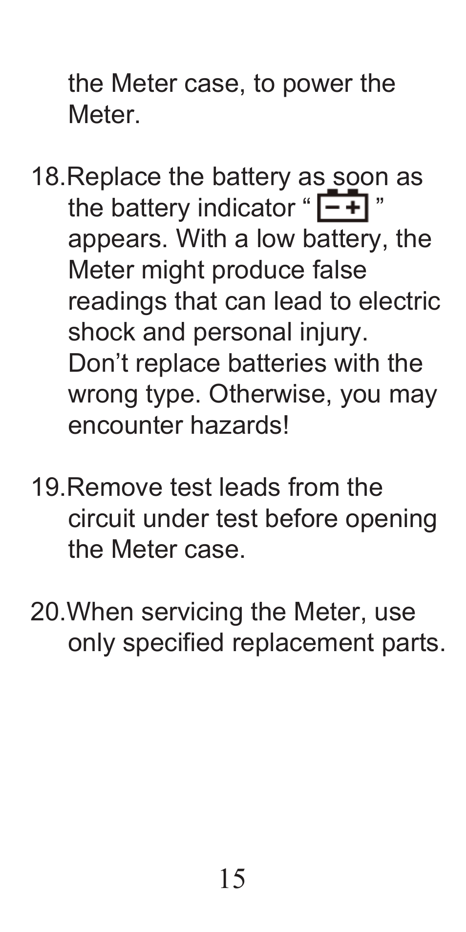 General Tools and Instruments DMM333 User Manual | Page 15 / 28