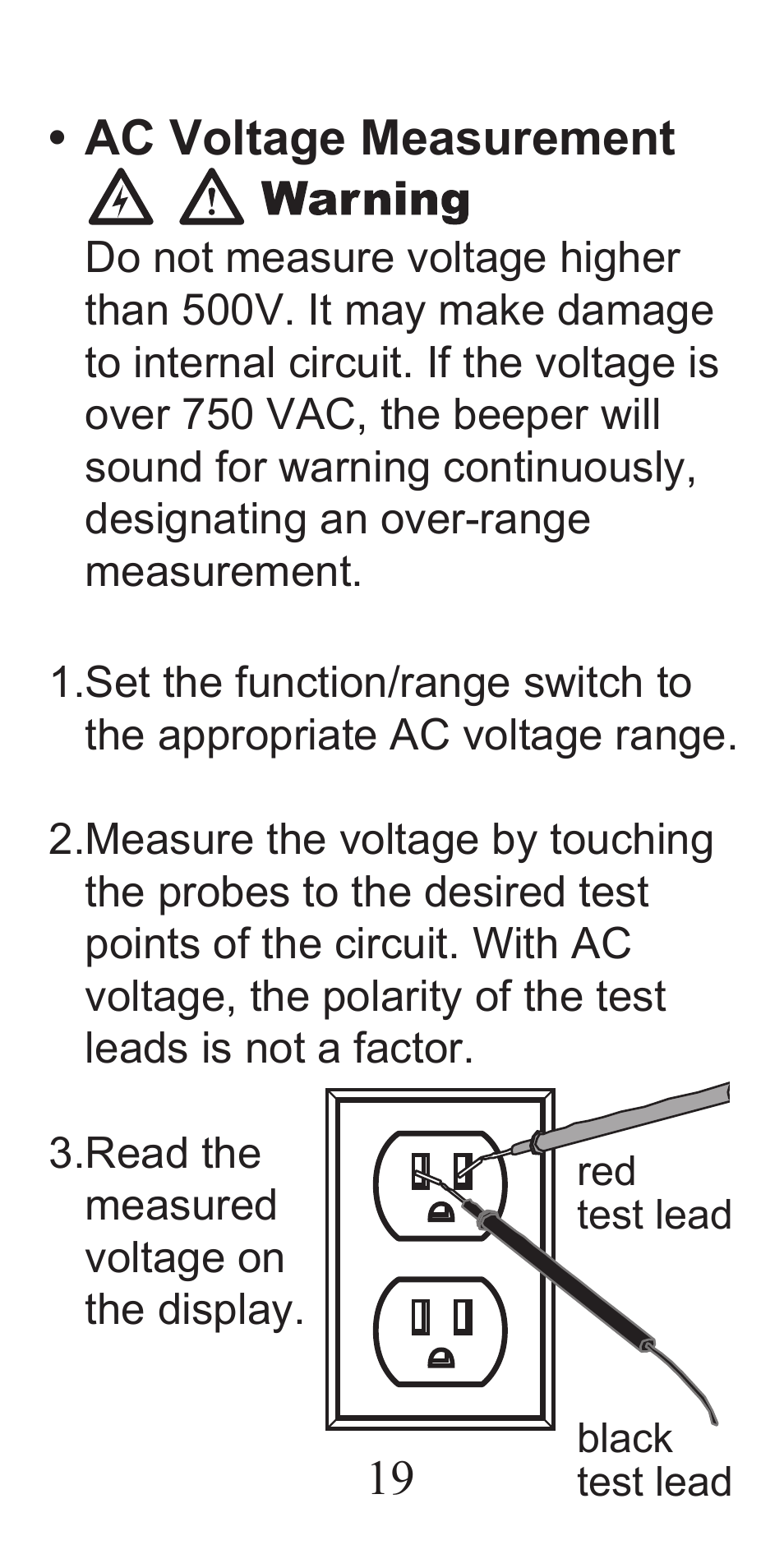 General Tools and Instruments DMM333 User Manual | Page 19 / 28