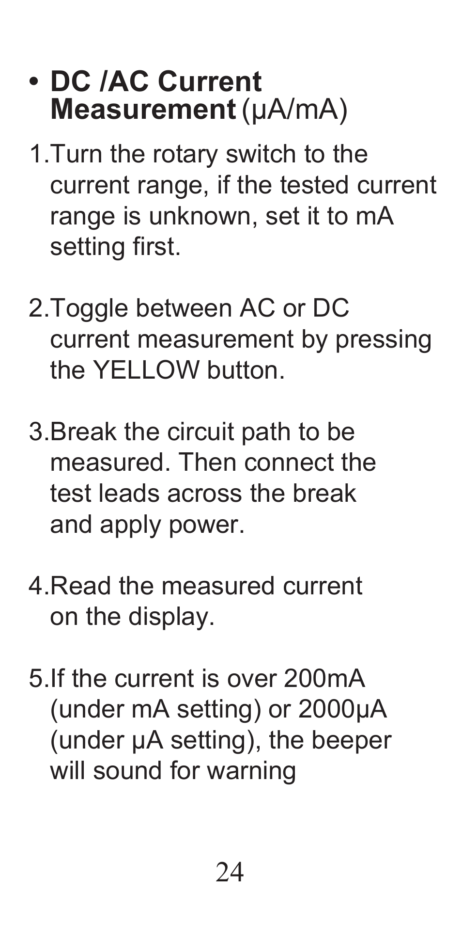 General Tools and Instruments DMM333 User Manual | Page 24 / 28