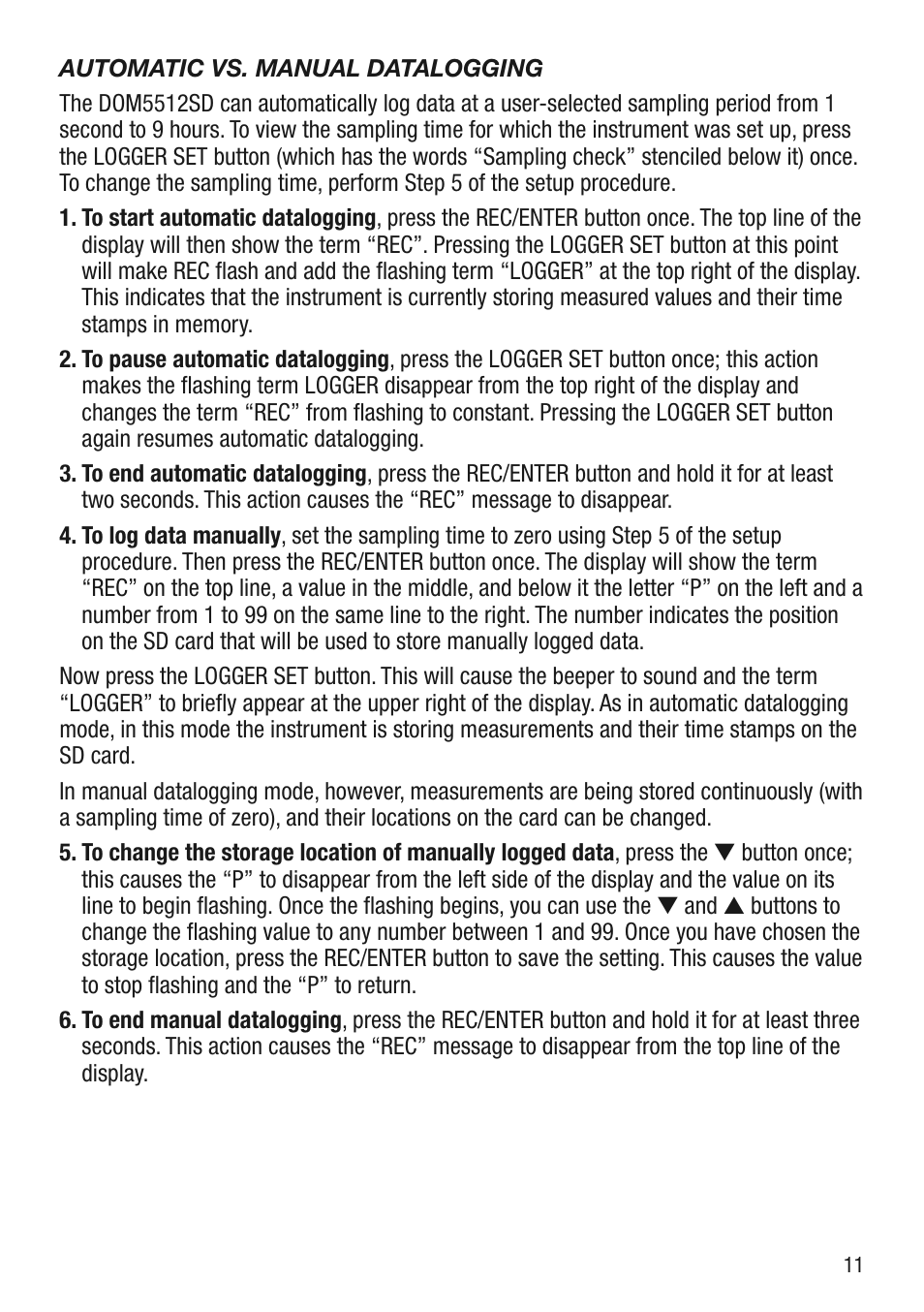 General Tools and Instruments DOM5512SD User Manual | Page 11 / 16