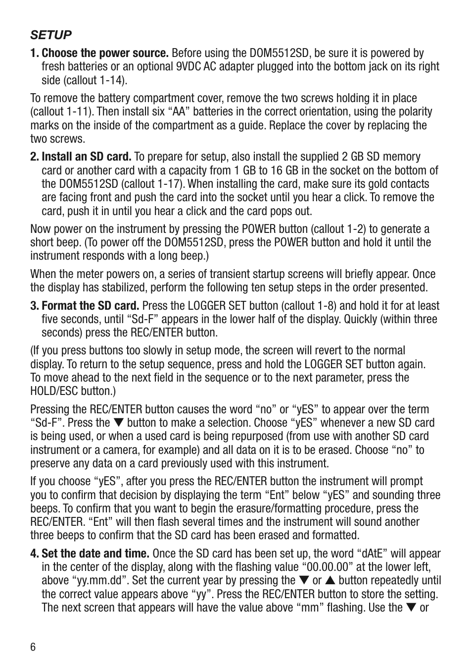 General Tools and Instruments DOM5512SD User Manual | Page 6 / 16