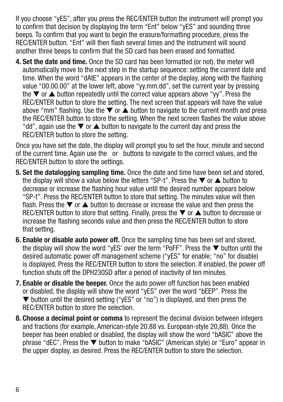 General Tools and Instruments DPH230SD User Manual | Page 6 / 16