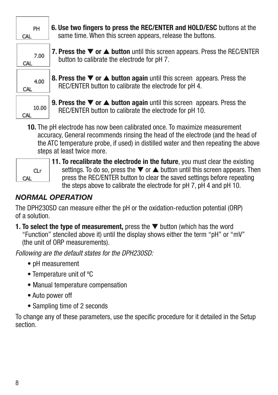 General Tools and Instruments DPH230SD User Manual | Page 8 / 16