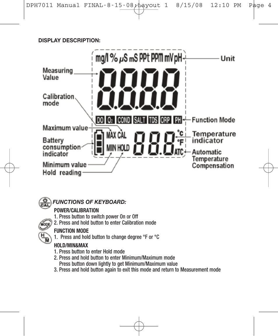 General Tools and Instruments DPH7011 User Manual | Page 4 / 8
