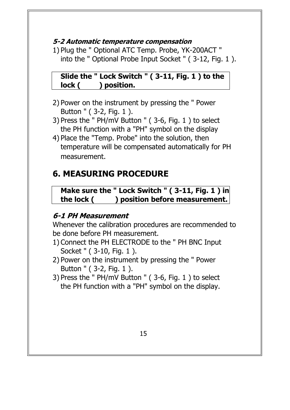 Measuring procedure | General Tools and Instruments DPHC2001 User Manual | Page 17 / 25