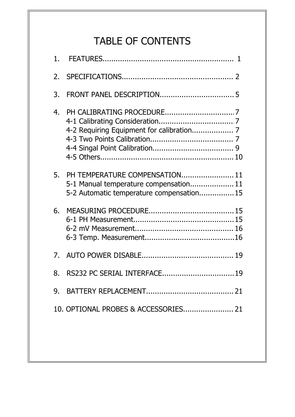 General Tools and Instruments DPHC2001 User Manual | Page 2 / 25