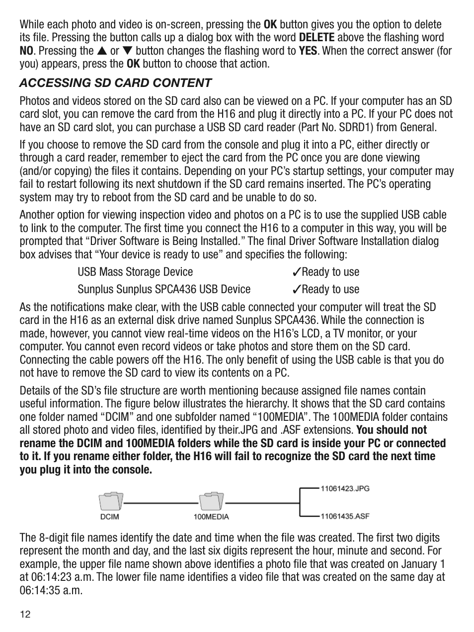 General Tools and Instruments DPS16 User Manual | Page 12 / 24