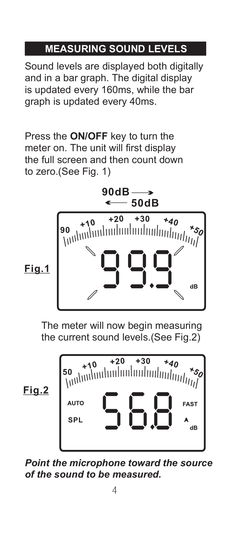 90db 50db | General Tools and Instruments DSM8921 User Manual | Page 5 / 16