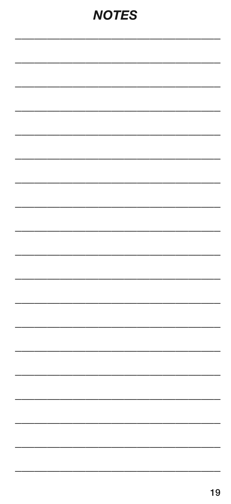 General Tools and Instruments DSM8925 User Manual | Page 19 / 20
