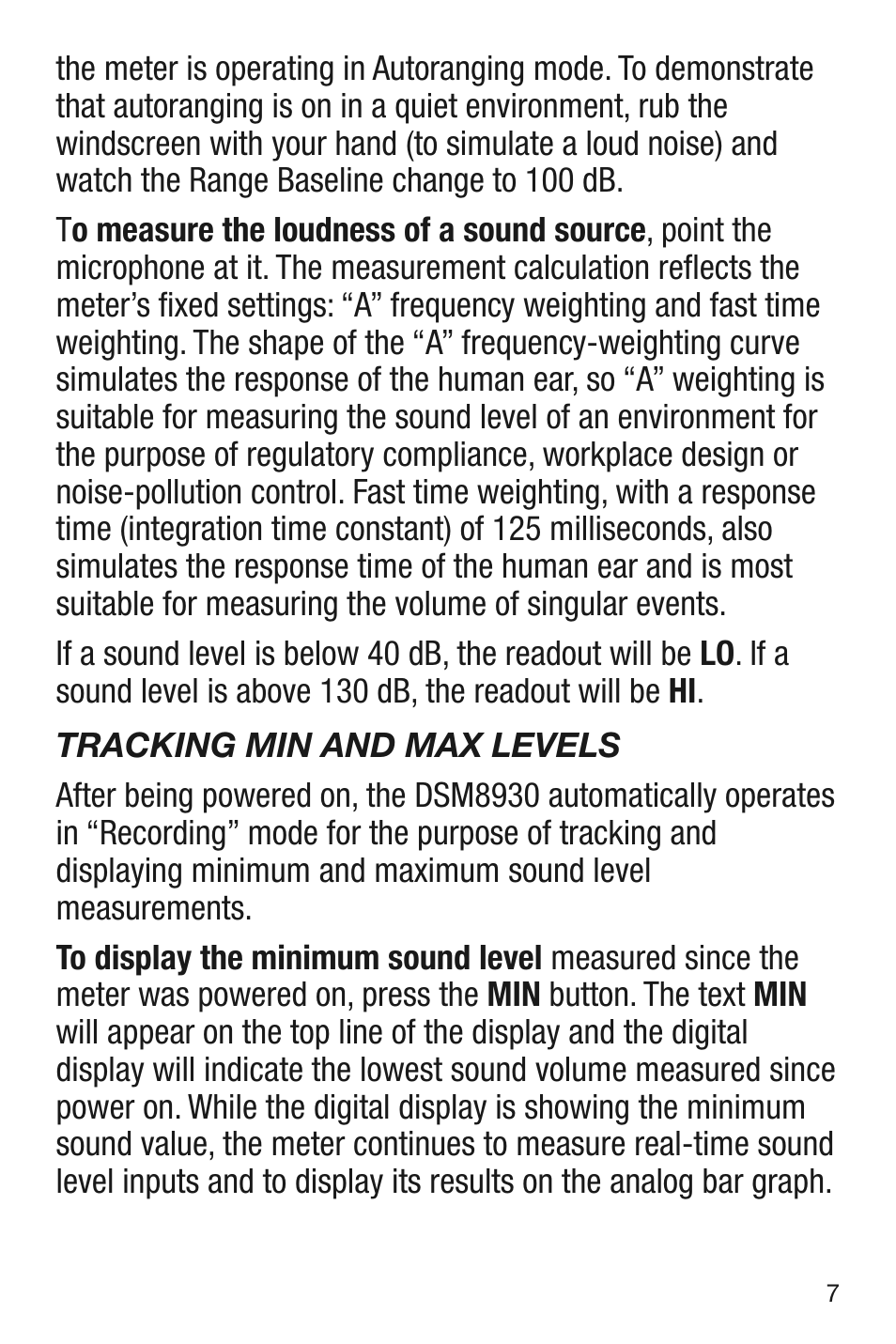 General Tools and Instruments DSM8930 User Manual | Page 7 / 12