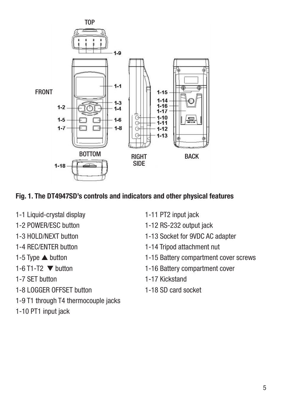 General Tools and Instruments DT4947SD User Manual | Page 5 / 16