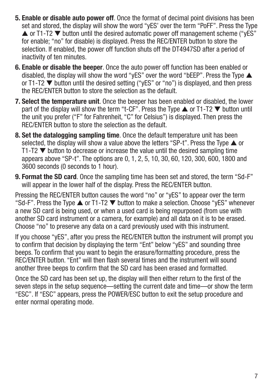 General Tools and Instruments DT4947SD User Manual | Page 7 / 16