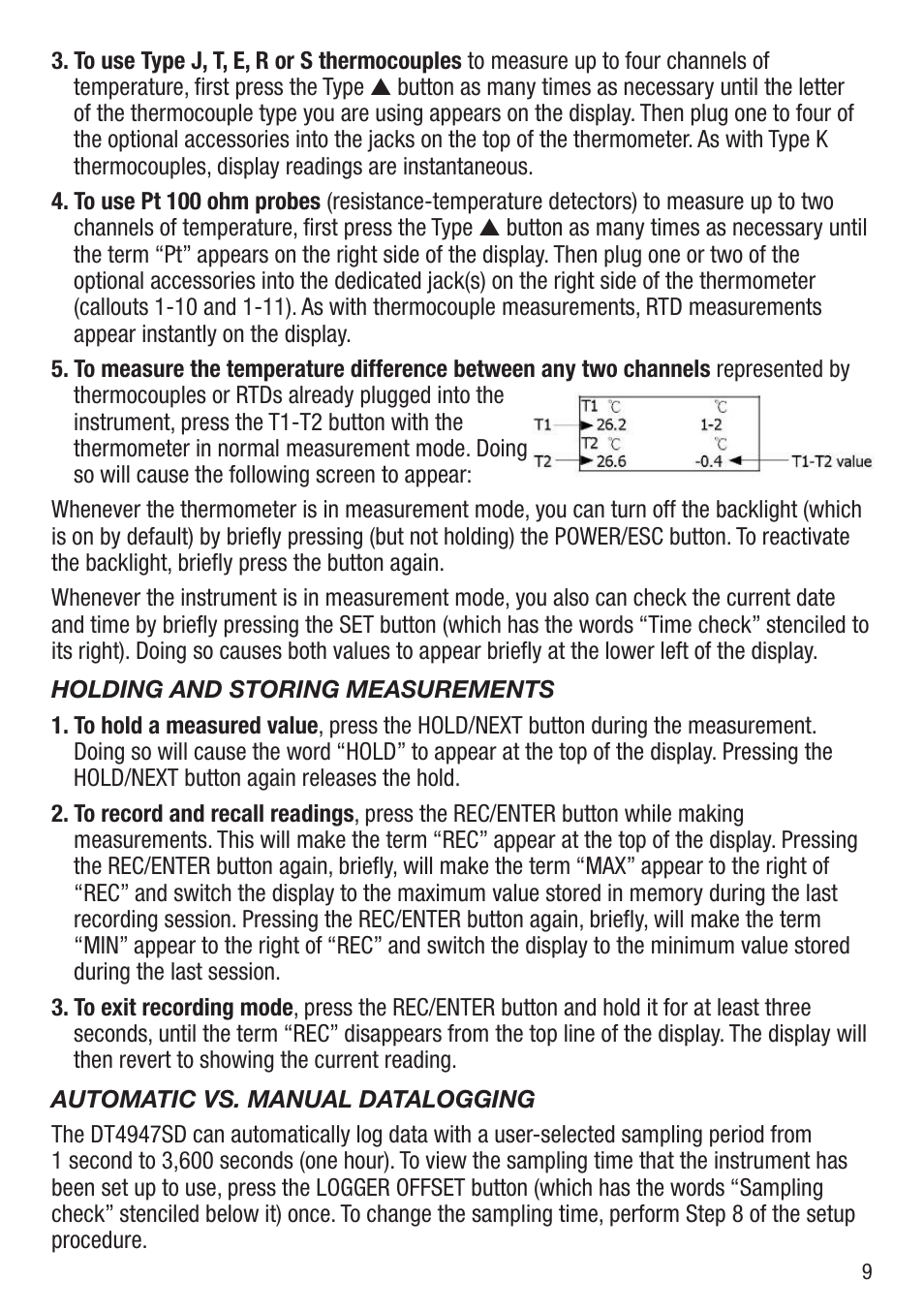 General Tools and Instruments DT4947SD User Manual | Page 9 / 16