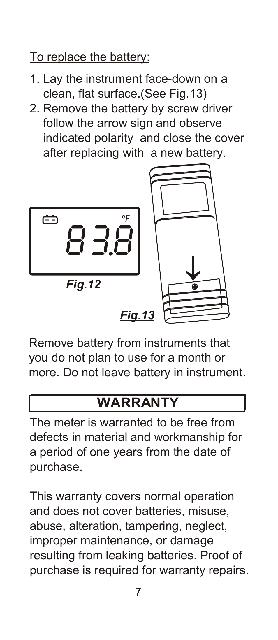 Warranty | General Tools and Instruments DT8803 User Manual | Page 8 / 9