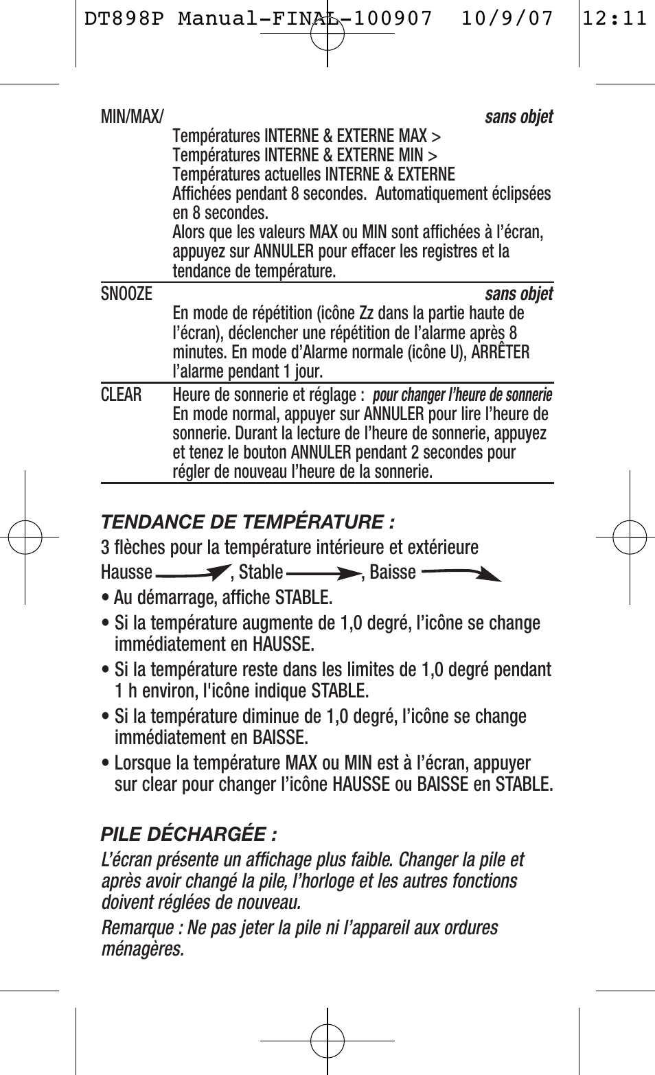 General Tools and Instruments DT898P User Manual | Page 5 / 12
